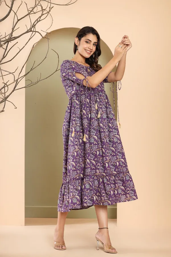 Purple_Phool_Baag_Cotton_Flared_Dress_For_Women