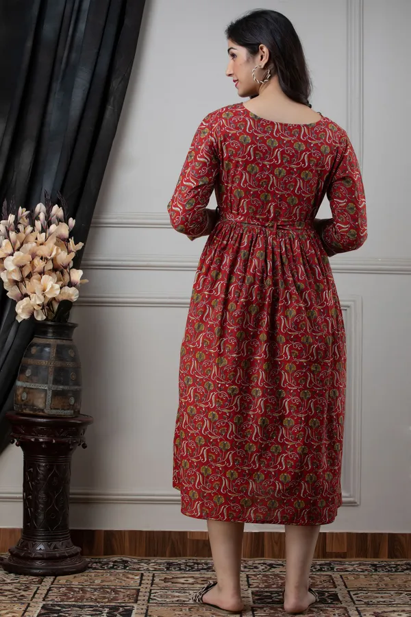 RED_FLOWER_PRINTED_MATERNITY_DRESS