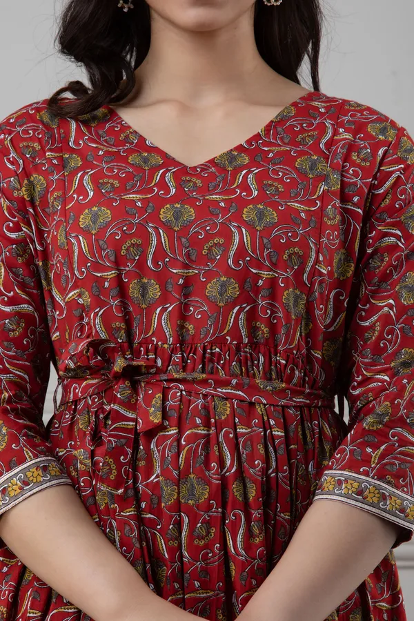 RED_FLOWER_PRINTED_MATERNITY_DRESS