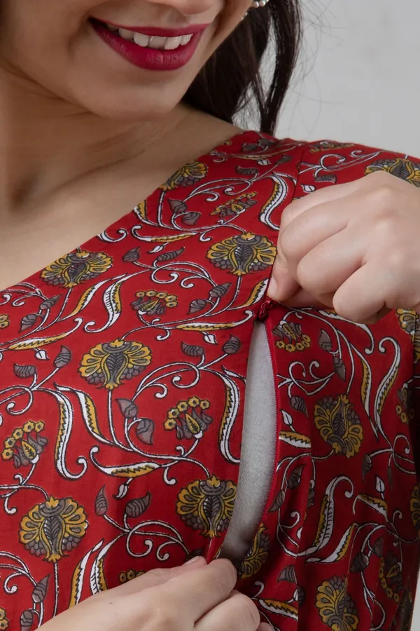 RED_FLOWER_PRINTED_MATERNITY_DRESS