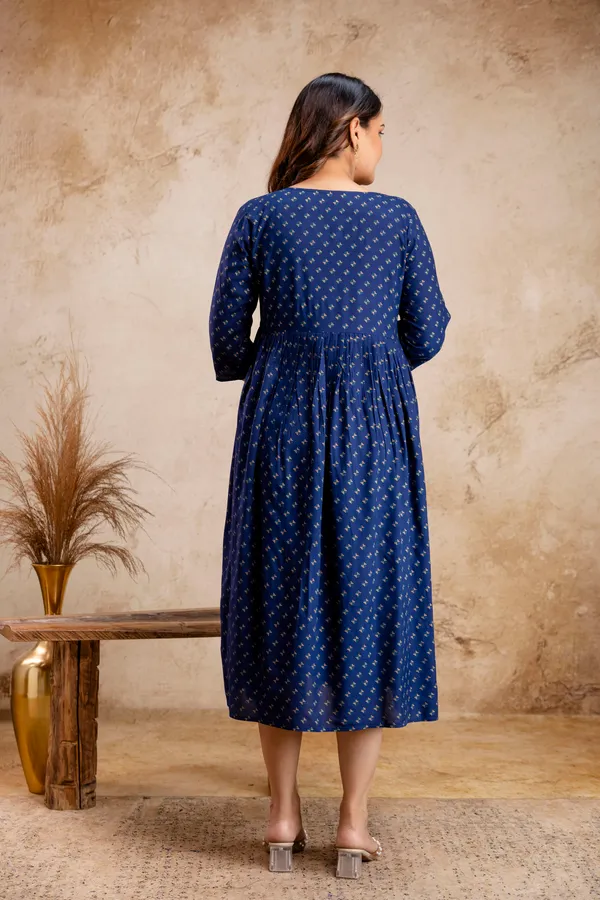 Reyon_Printed_Maternity_Dress