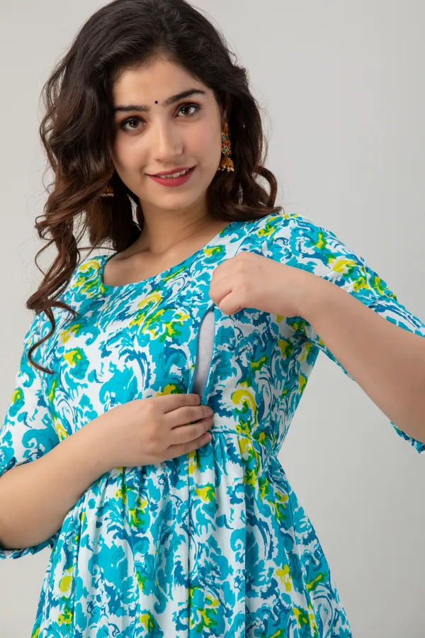 SKY_BLUE_PRINTED_MATERNITY_DRESS