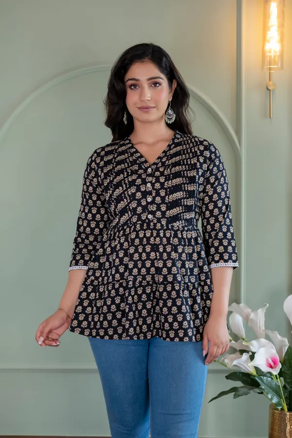 Cotton_Black_Floral_Printed_Maternity_Top