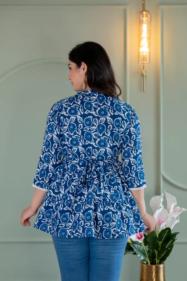 Cotton_Floral_Block_Printed_Maternity_Top