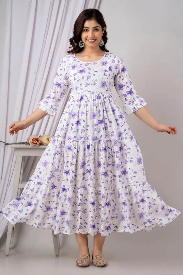 White_Cotton_Flower_Printed_Maternity_Dress_(without_lining)