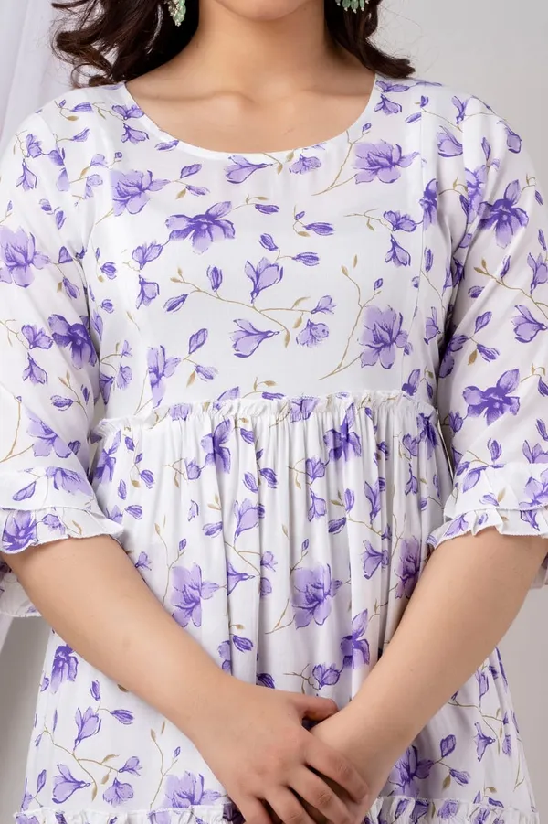 White_Cotton_Flower_Printed_Maternity_Dress_(without_lining)