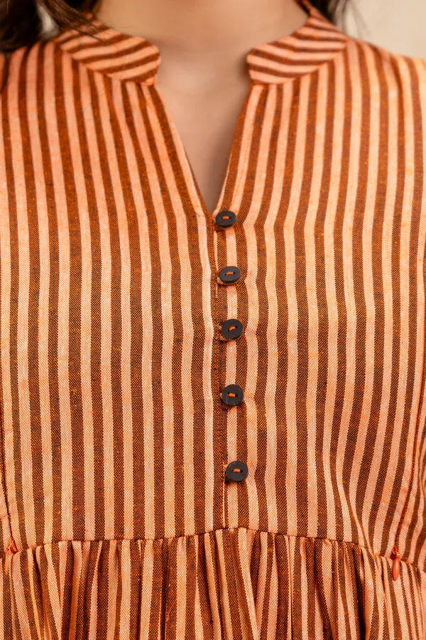 Orange_south_cotton_maternity_dress