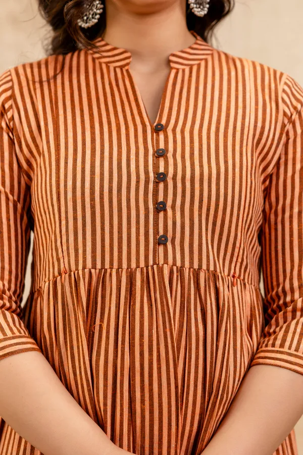Orange_south_cotton_maternity_dress