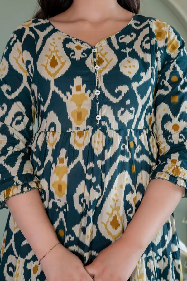 Maternity_Printed_Tiered_Kurti