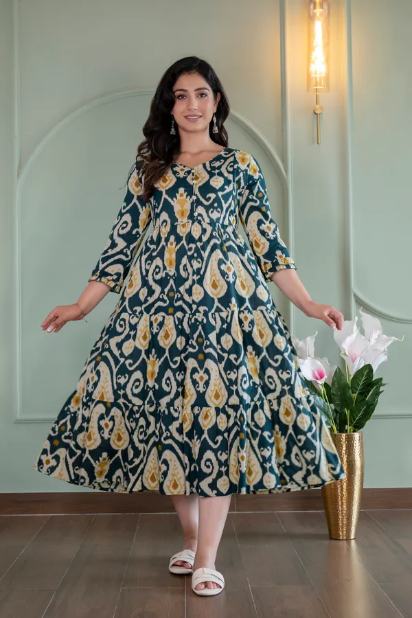 Maternity_Printed_Tiered_Kurti