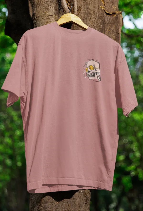 Unisex_Pink_Oversized_T-Shirt_|_Quco_Take_It_Easy_Edition