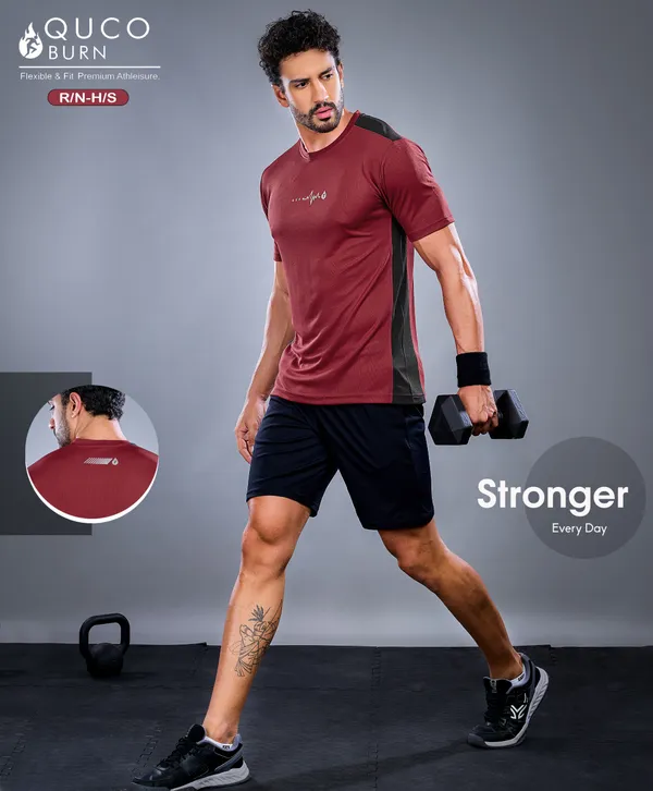 Men's_Solid_Quick_Dry_Sports_Gym_T-Shirt_Breathable_Moisture-Wicking_Half_Sleeve_Round_Crew_Neck_Regular_Fit_Active_Wear