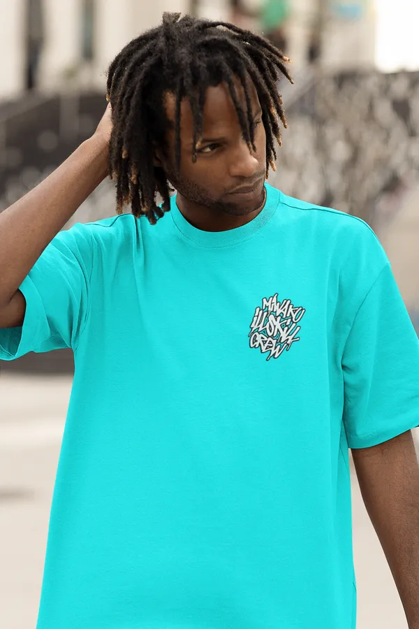 Unisex_Blue_Oversized_T-Shirt_|_Quco_Angry_Vibes_Edition