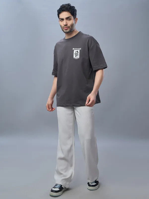Unisex_Heavy_Gauge_Looper_Fabric_Grey_Oversized_T-Shirt_|_Quco_Black_Magic_Edition