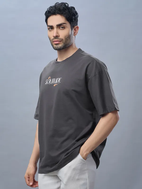 Unisex_Heavy_Gauge_Looper_Fabric_Grey_Oversized_T-Shirt_|_Quco_Solitude_Edition