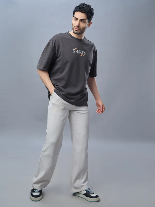 Unisex_Heavy_Gauge_Looper_Fabric_Grey_Oversized_T-Shirt_|_Quco_Solitude_Edition