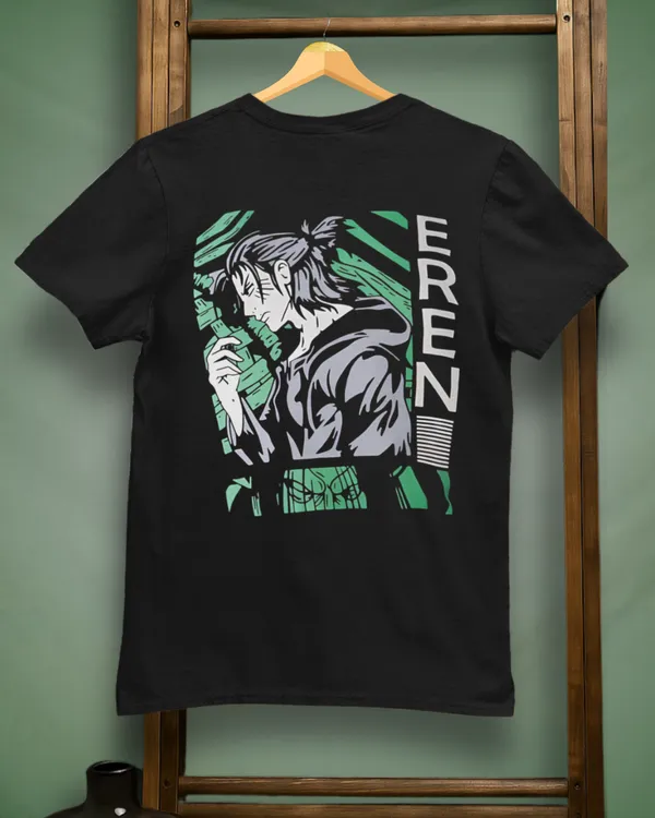 Quco_Men's_Black_Eren_Anime_Graphic_Regular_Fit_T-Shirt
