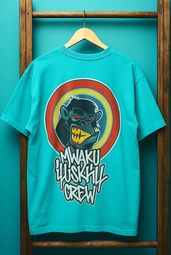 Unisex_Blue_Oversized_T-Shirt_|_Quco_Angry_Vibes_Edition