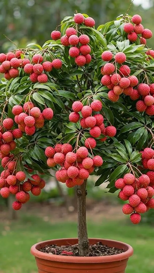 CHINA_3_Seedless_Litchi_Lychee_plant_Air_Layering__Variety_Litchi_Chinese's_Sweet_Tasty_Hybrid_Litchi__Plant_1.5-2_Ft