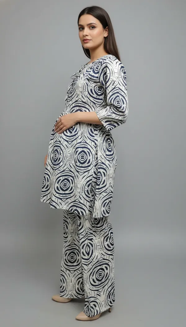 Printed_Maternity_&_Feeding_Cord_set_With_Zippers_(Top_&_Bottom)