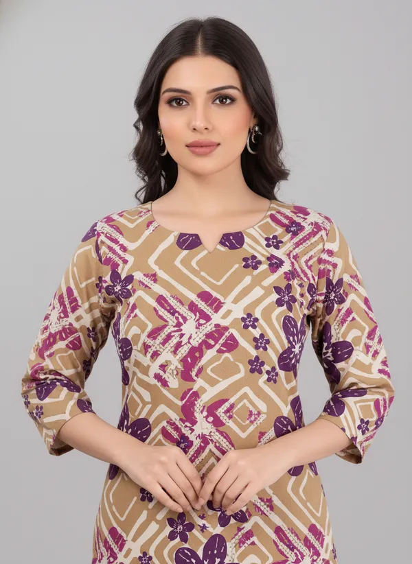 Beige_Multi_Floral_Feeding_Kurti_Pant_Set_with_2-Side_Invisible_Zips