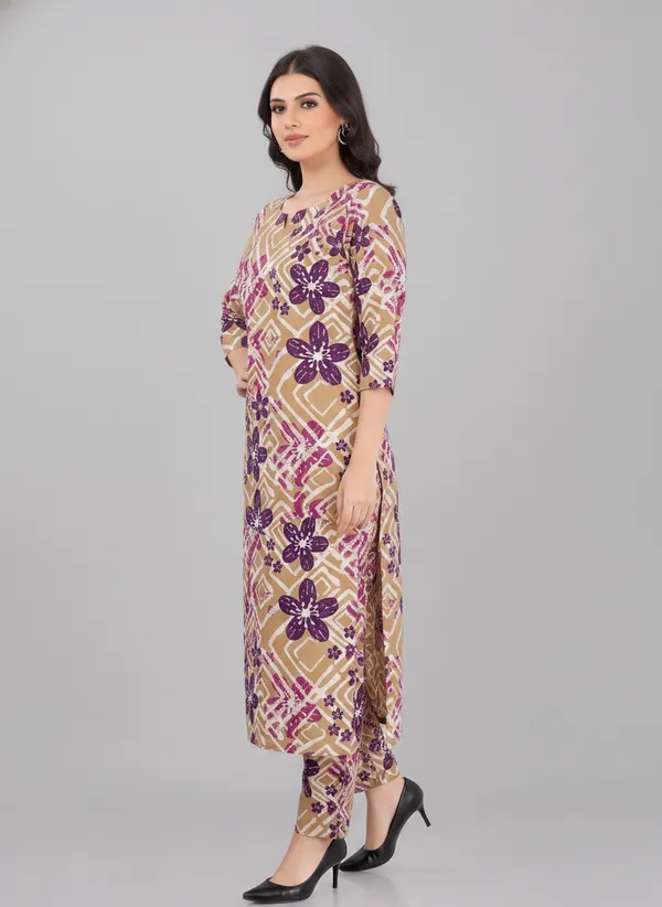 Beige_Multi_Floral_Feeding_Kurti_Pant_Set_with_2-Side_Invisible_Zips