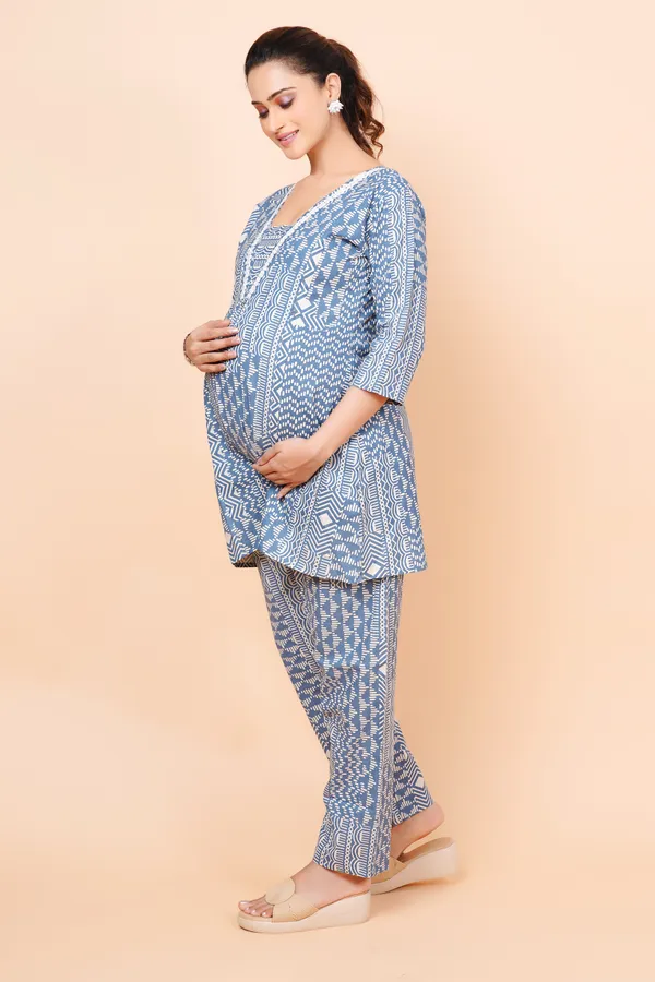 Cotton_Flex_Feeding_&_Maternity_Cord_set_With_Zippers_(Top_&_Bottom)