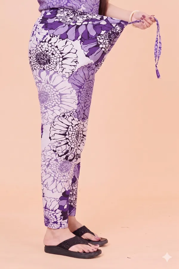 Elegant_Violet_Floral_Maternity_&_Feeding_Kurta_Set_with_Side_Invisible_Zips