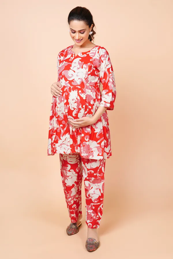 Printed_Feeding_&_Maternity_Cord_set_With_Zippers_(Top_&_Bottom)