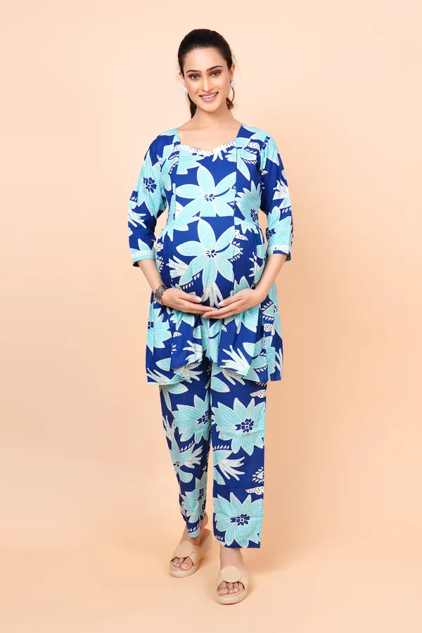 Printed_Feeding_&_Maternity_Cord_set_With_Zippers_(Top_&_Bottom)
