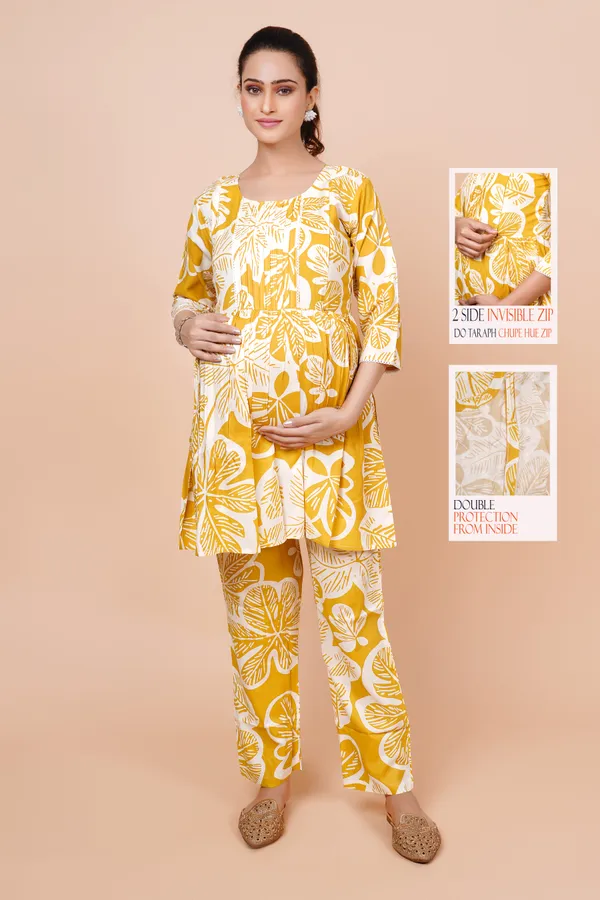 Printed_Feeding_&_Maternity_Cord_set_With_Zippers_(Top_&_Bottom)