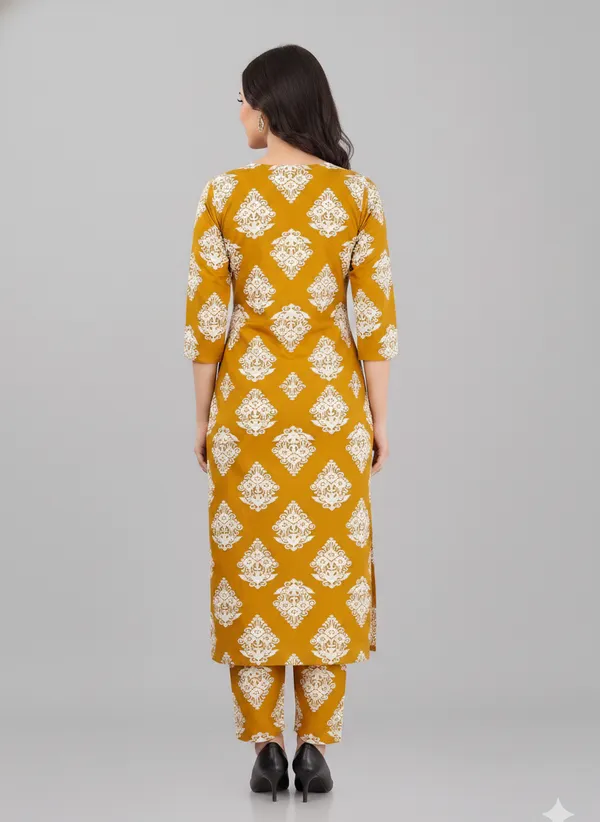 Mustard_Printed_Feeding_Kurti_Pant_Set_with_2-Side_Invisible_Zips