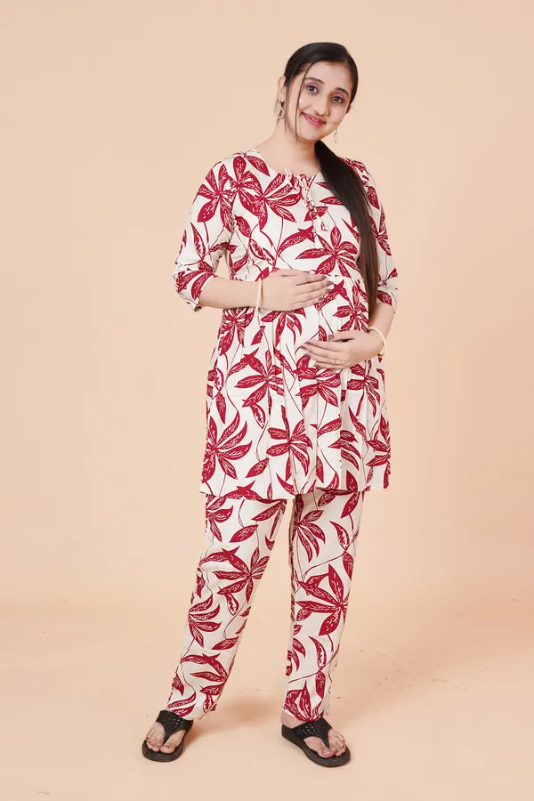 Printed_Maternity_&_Feeding_Cord_set_With_Zippers_(Top_&_Bottom)