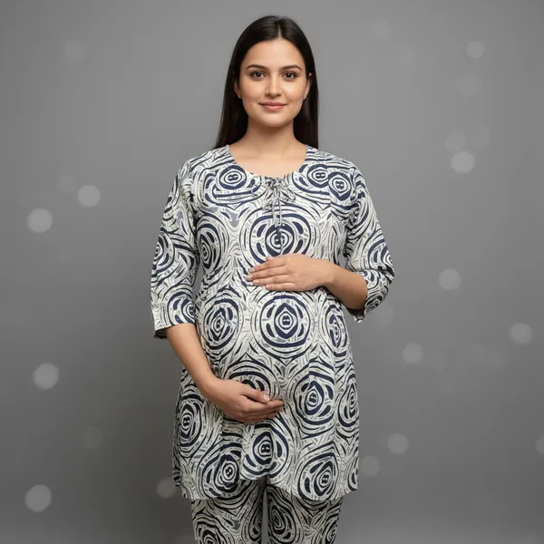 Printed_Maternity_&_Feeding_Cord_set_With_Zippers_(Top_&_Bottom)