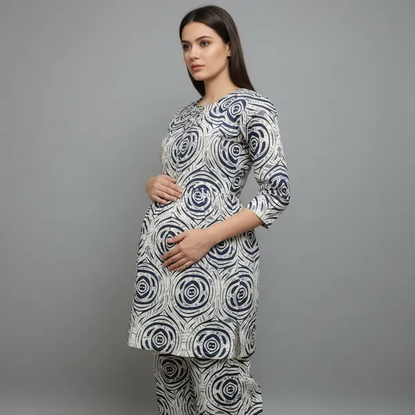Printed_Maternity_&_Feeding_Cord_set_With_Zippers_(Top_&_Bottom)