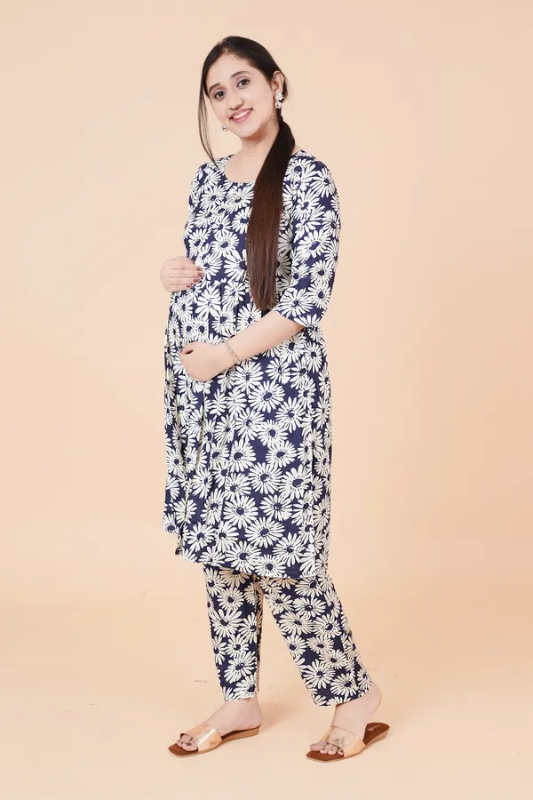 Multicolour_Feeding_&_Maternity_Dress_(Top&Bottom)