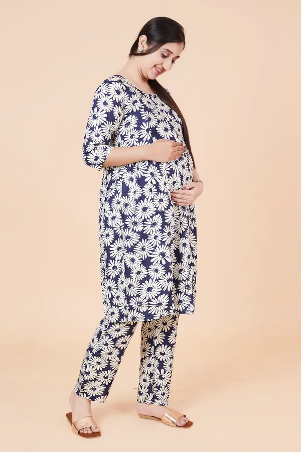 Multicolour_Feeding_&_Maternity_Dress_(Top&Bottom)