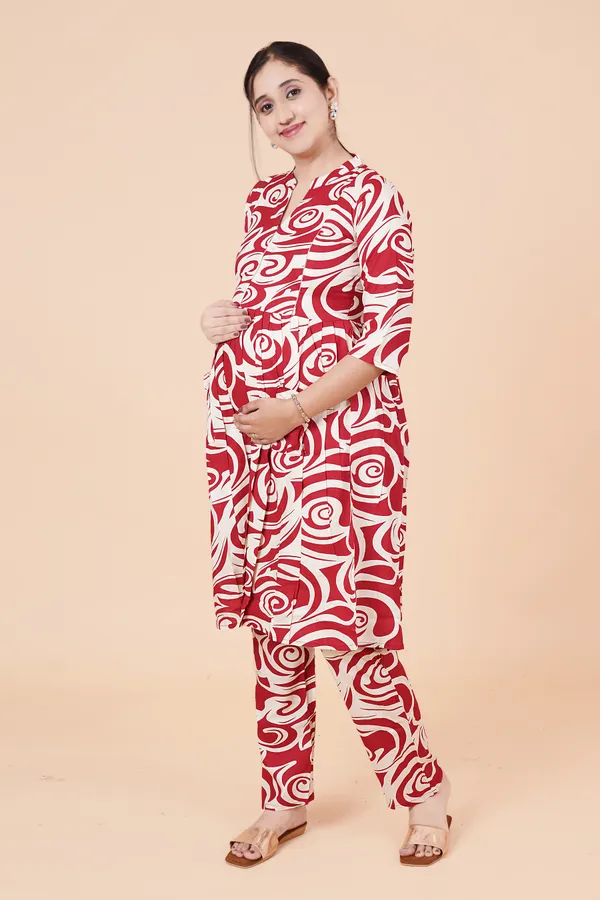 Maroon_Feeding_&_Maternity_Dress_(Top&Bottom)
