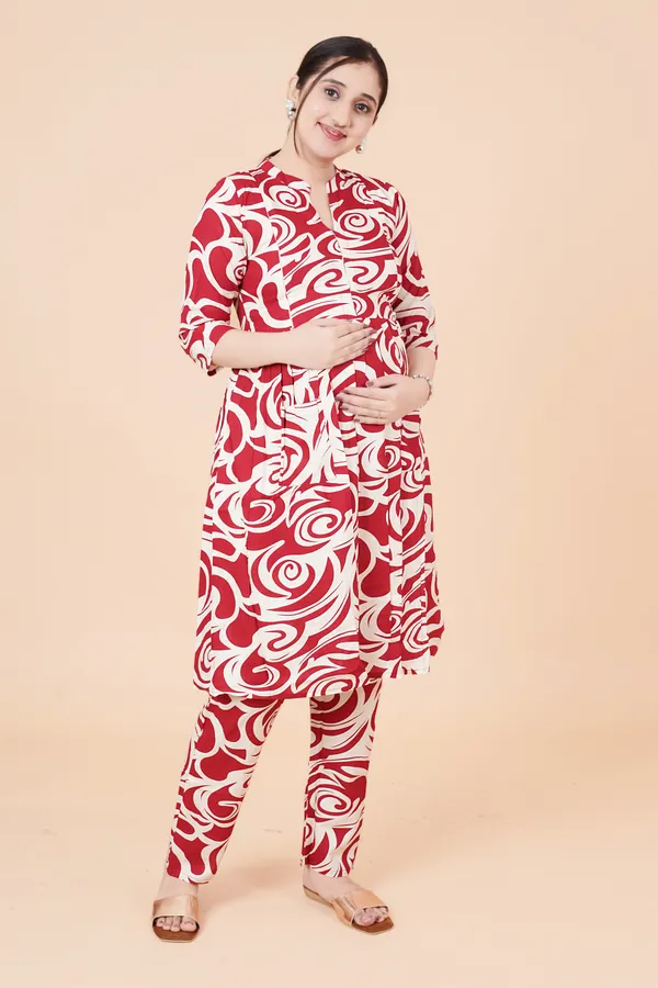 Maroon_Feeding_&_Maternity_Dress_(Top&Bottom)