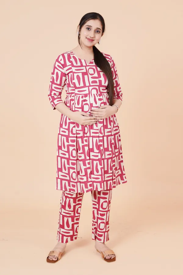 Multicolour_Feeding_&_Maternity_Dress_(Top&Bottom)