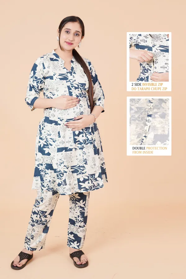 Multicolour_Feeding_&_Maternity_Dress_(Top&Bottom)