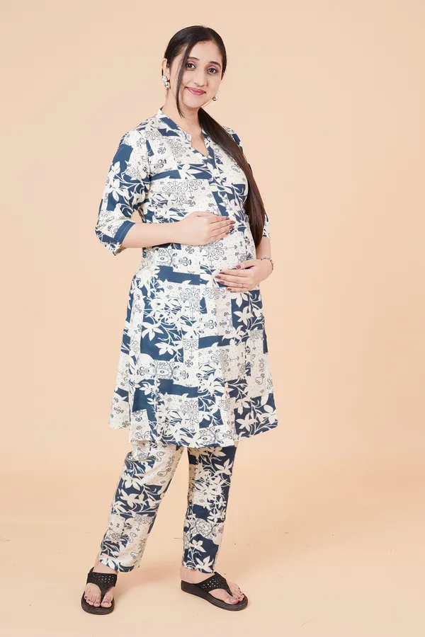 Multicolour_Feeding_&_Maternity_Dress_(Top&Bottom)