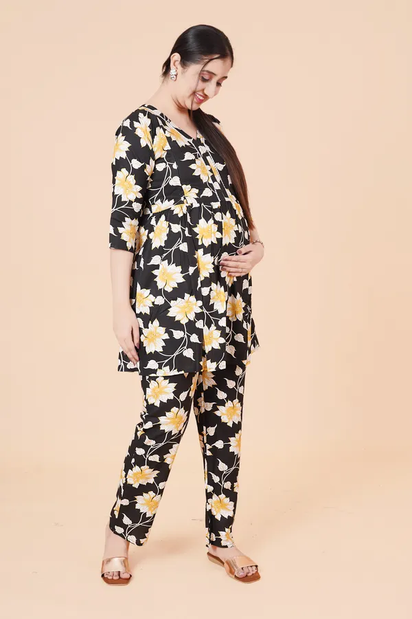 Printed_Maternity_&_Feeding_Cord_set_With_Zippers_(Top_&_Bottom)