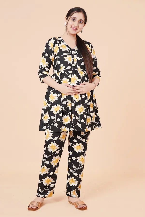 Printed_Maternity_&_Feeding_Cord_set_With_Zippers_(Top_&_Bottom)
