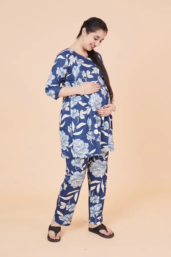 Printed_Maternity_&_Feeding_Cord_set_With_Zippers_(Top_&_Bottom)