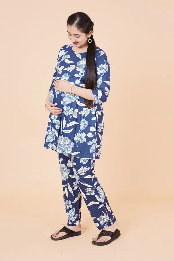 Printed_Maternity_&_Feeding_Cord_set_With_Zippers_(Top_&_Bottom)