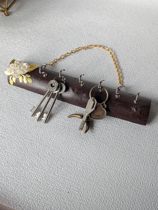 KeyNest_Floral_Wooden_Key_Holder_-_Big