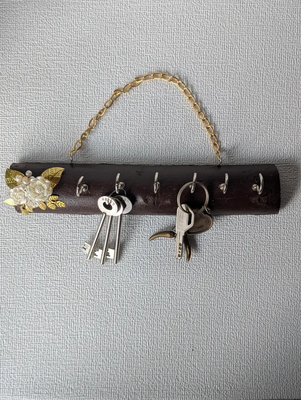 KeyNest_Floral_Wooden_Key_Holder_-_Big