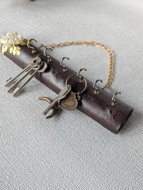 KeyNest_Floral_Wooden_Key_Holder_-_Big