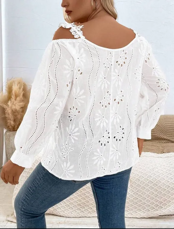 Cotton_Formal_Hakoba_Top_With_Lace_Straps